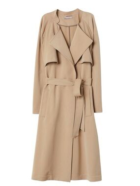 H&M+ SOFT TRENCHCOAT TAUPE Size 8US